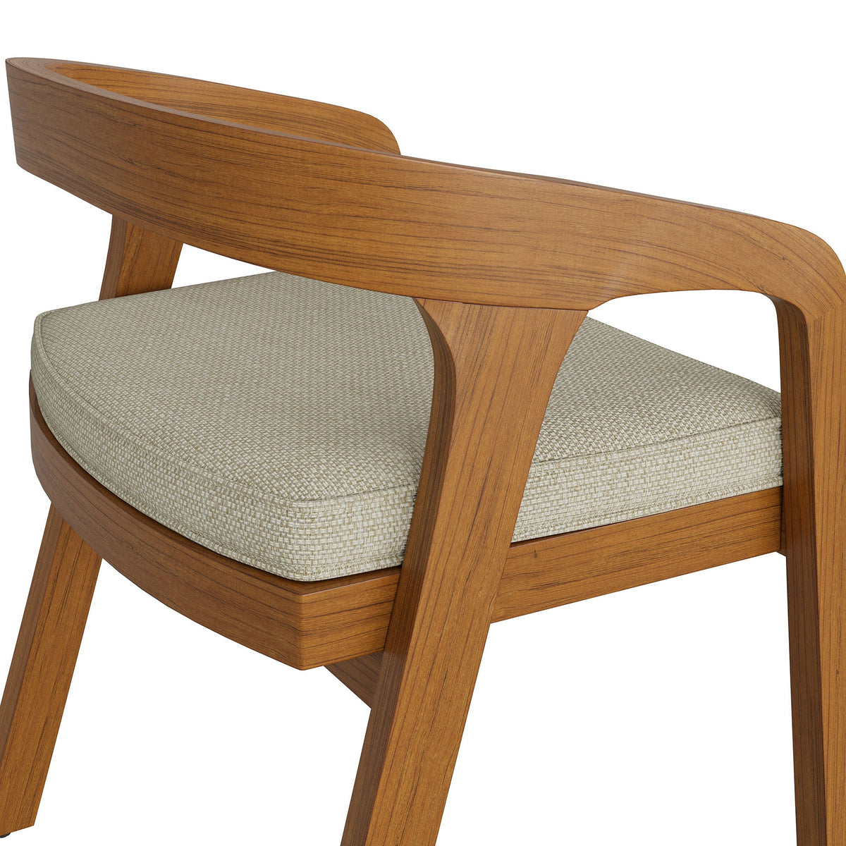 Kona Outdoor Patio Teak Wood Barrel Dining Chair by Modway