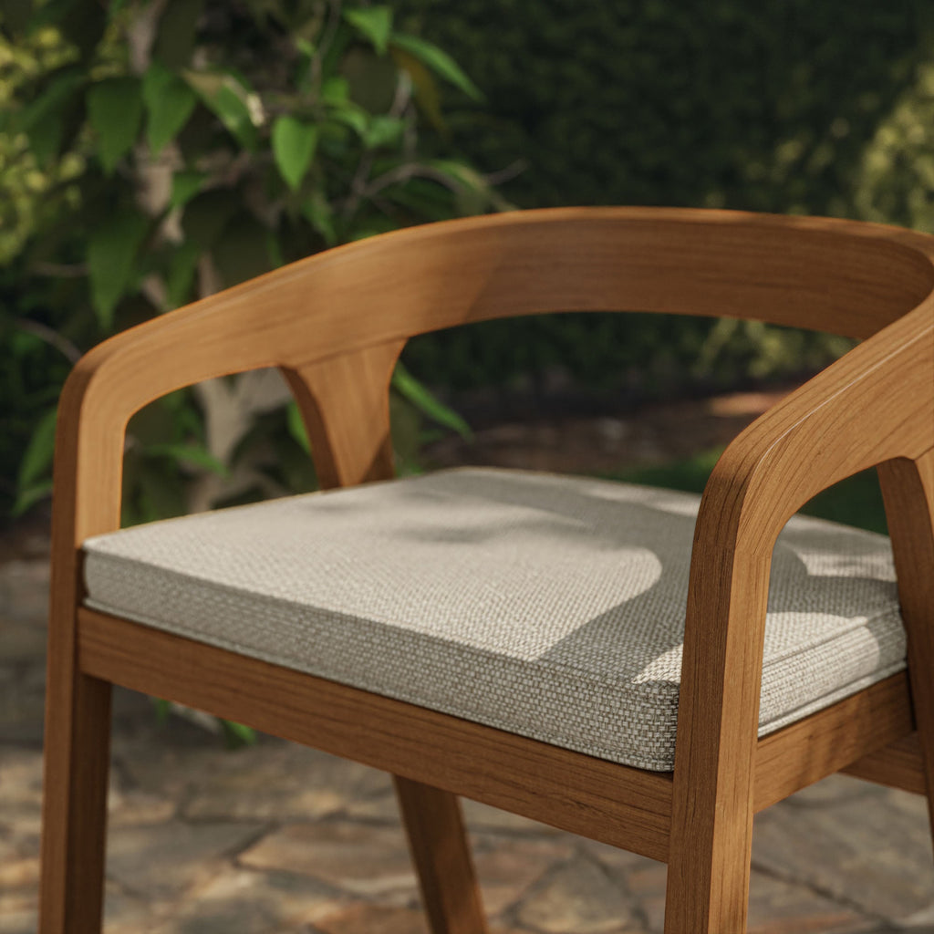 Kona Outdoor Patio Teak Wood Barrel Dining Chair by Modway