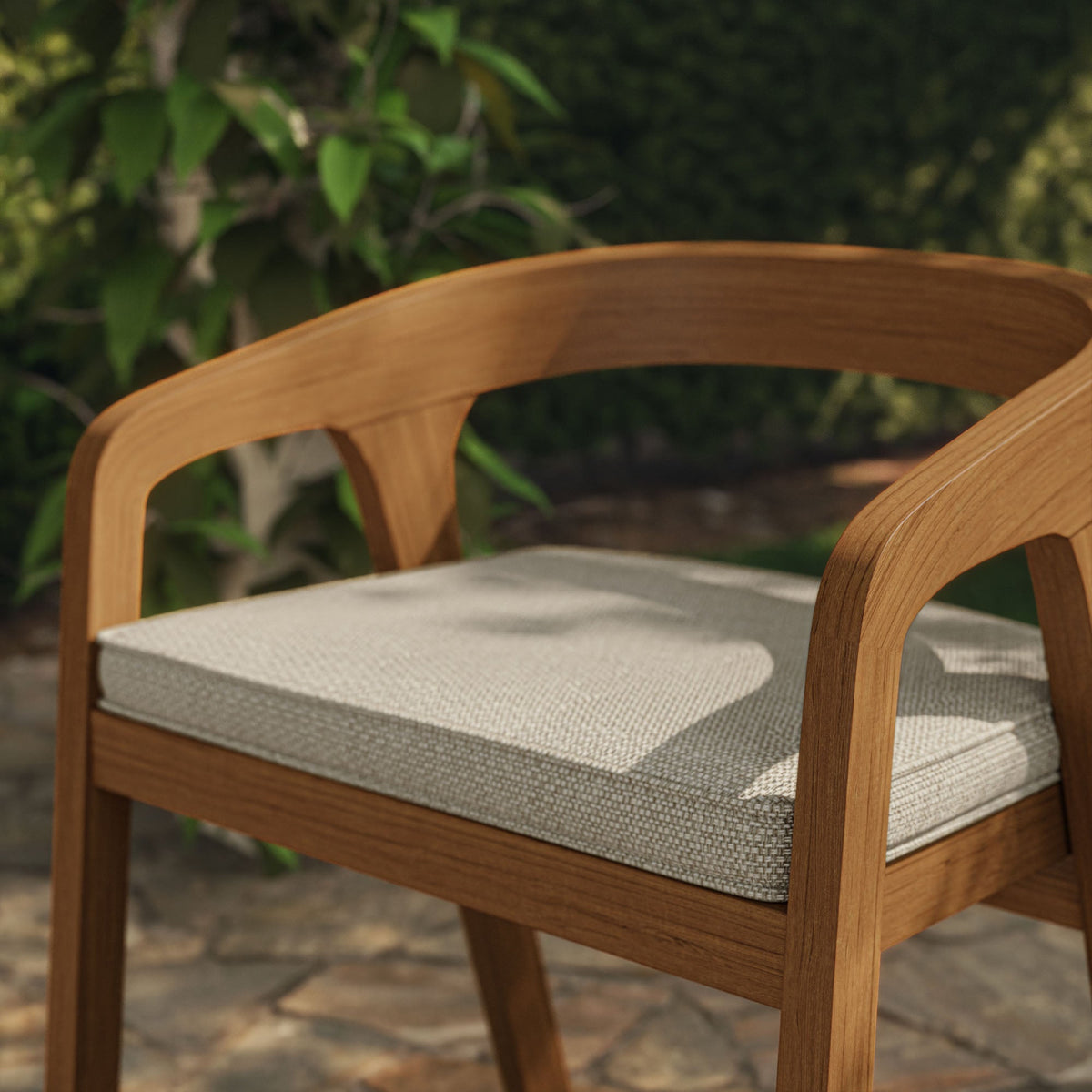 Kona Outdoor Patio Teak Wood Barrel Dining Chair by Modway