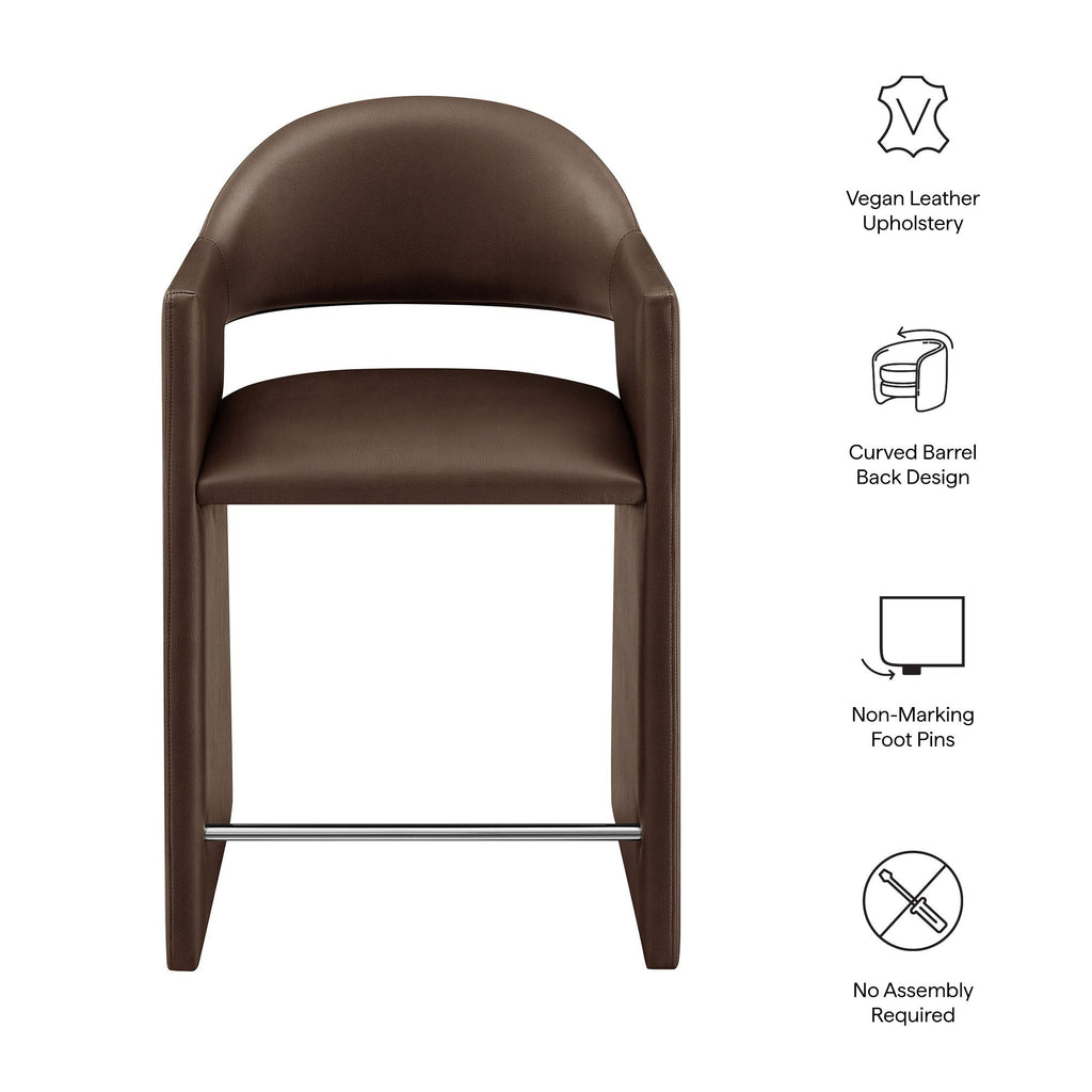 Talia 37 Inch Vegan Leather Counter Stool by Modway