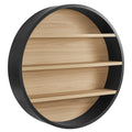 Romy 47" Round Wall Book Shelf by Modway