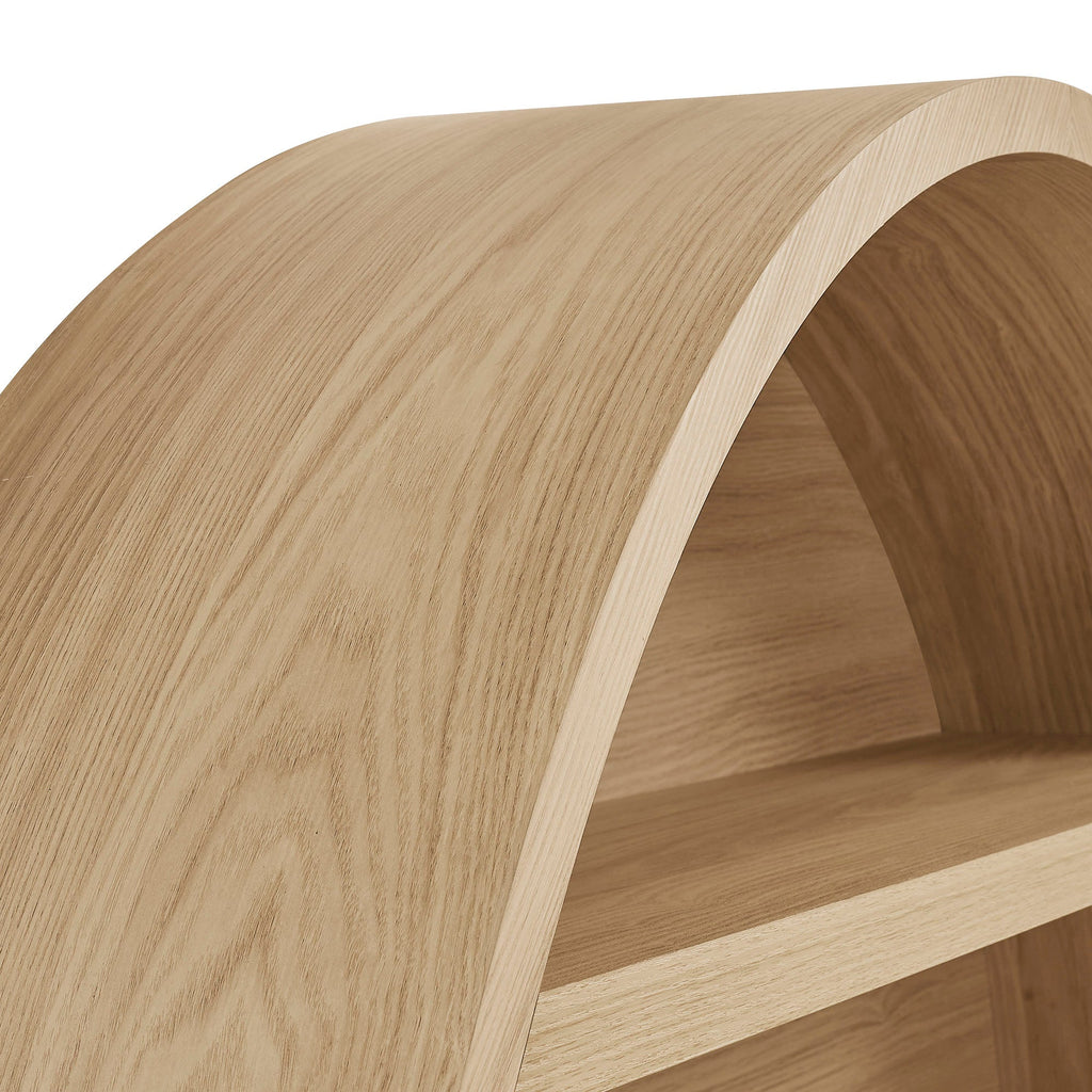 Romy 47" Round Wall Book Shelf by Modway