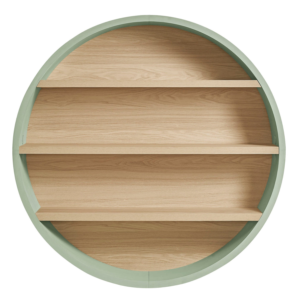 Romy 47" Round Wall Book Shelf by Modway