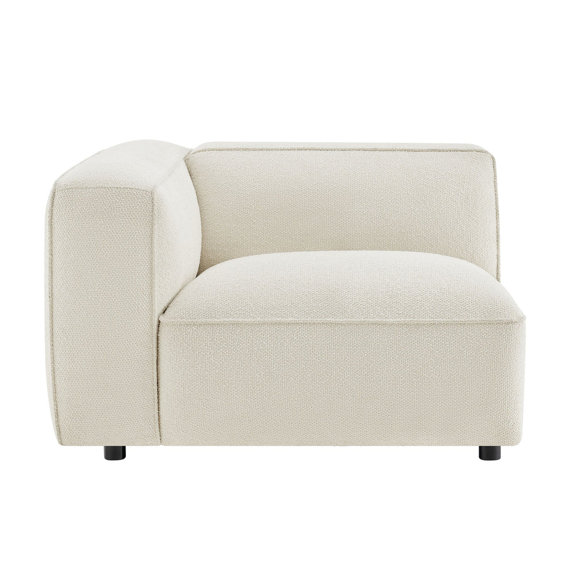 Auren Lattice Bouclé Upholstered Modular Left-Facing Arm Chair by Modway