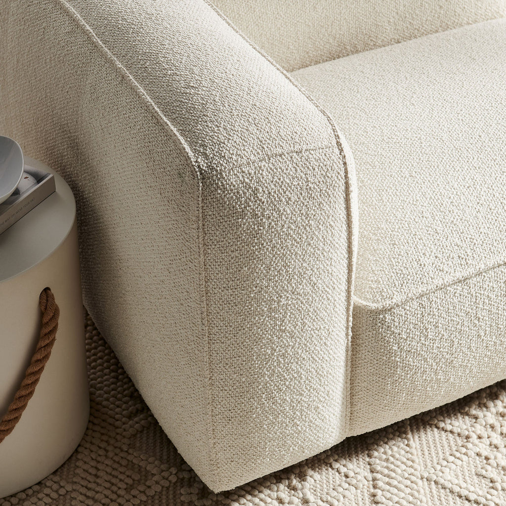 Auren Lattice Bouclé Upholstered Modular Left-Facing Arm Chair by Modway