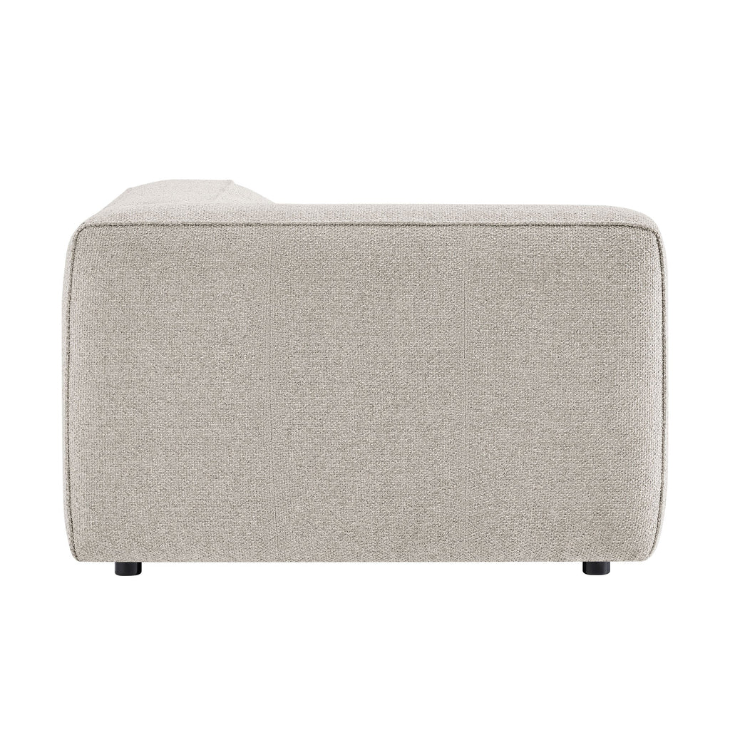 Auren Lattice Bouclé Upholstered Modular Left-Facing Arm Chair by Modway