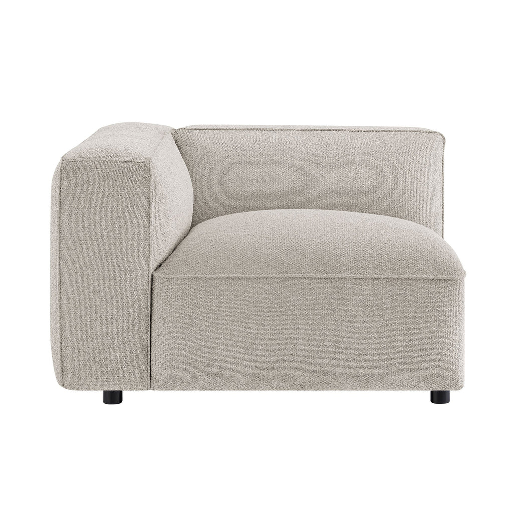 Auren Lattice Bouclé Upholstered Modular Left-Facing Arm Chair by Modway