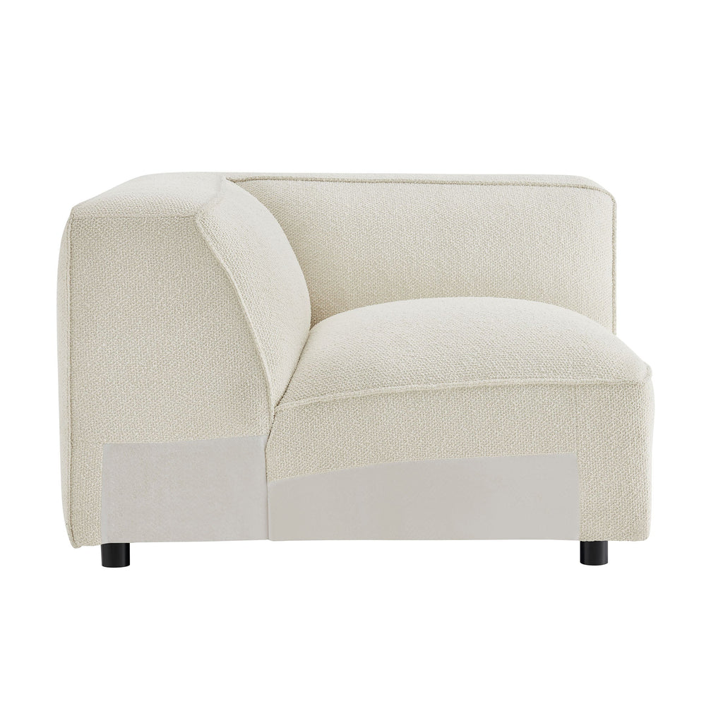 Auren Lattice Bouclé Upholstered Modular Corner Chair by Modway
