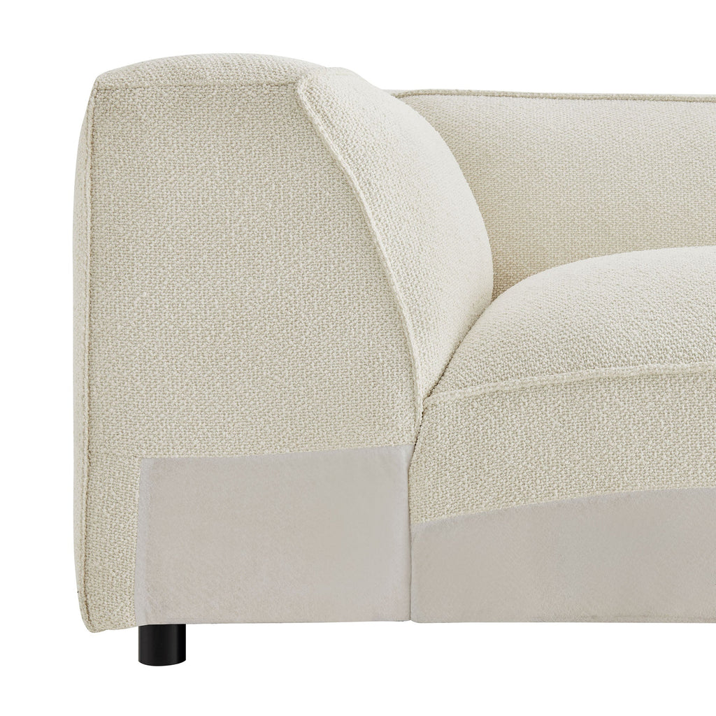 Auren Lattice Bouclé Upholstered Modular Corner Chair by Modway