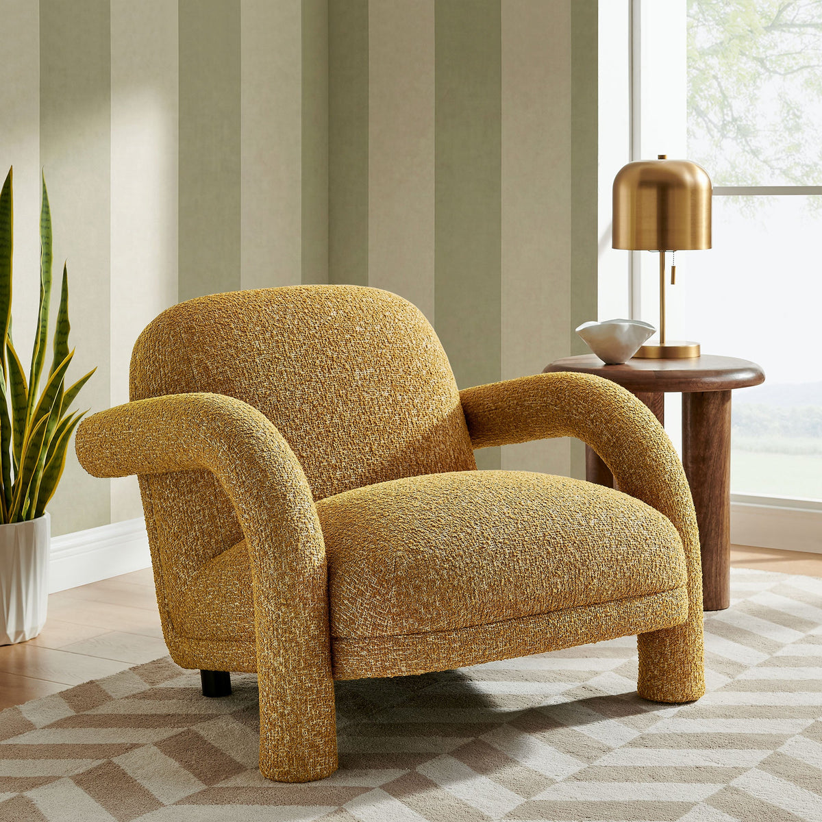 Ferris Textured Woven Fabric Lounge Chair by Modway
