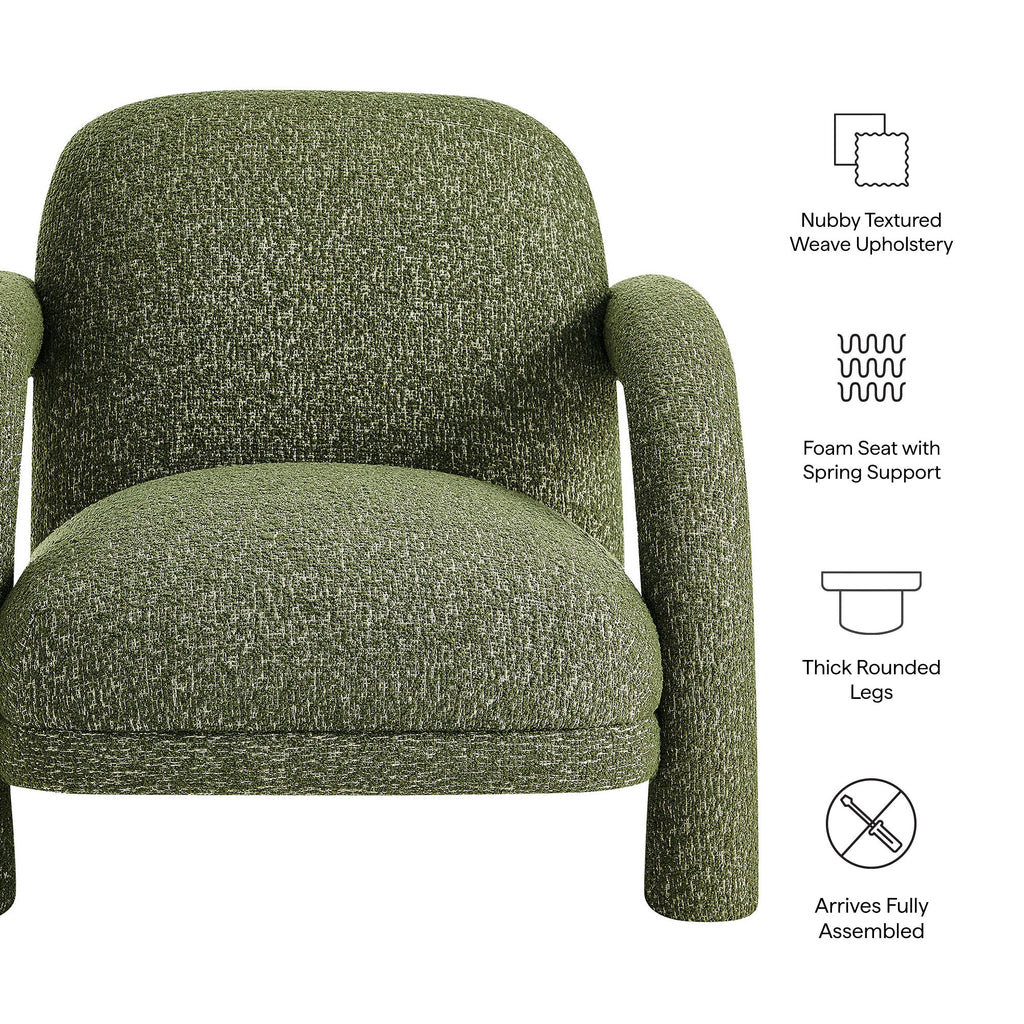 Ferris Textured Woven Fabric Lounge Chair by Modway
