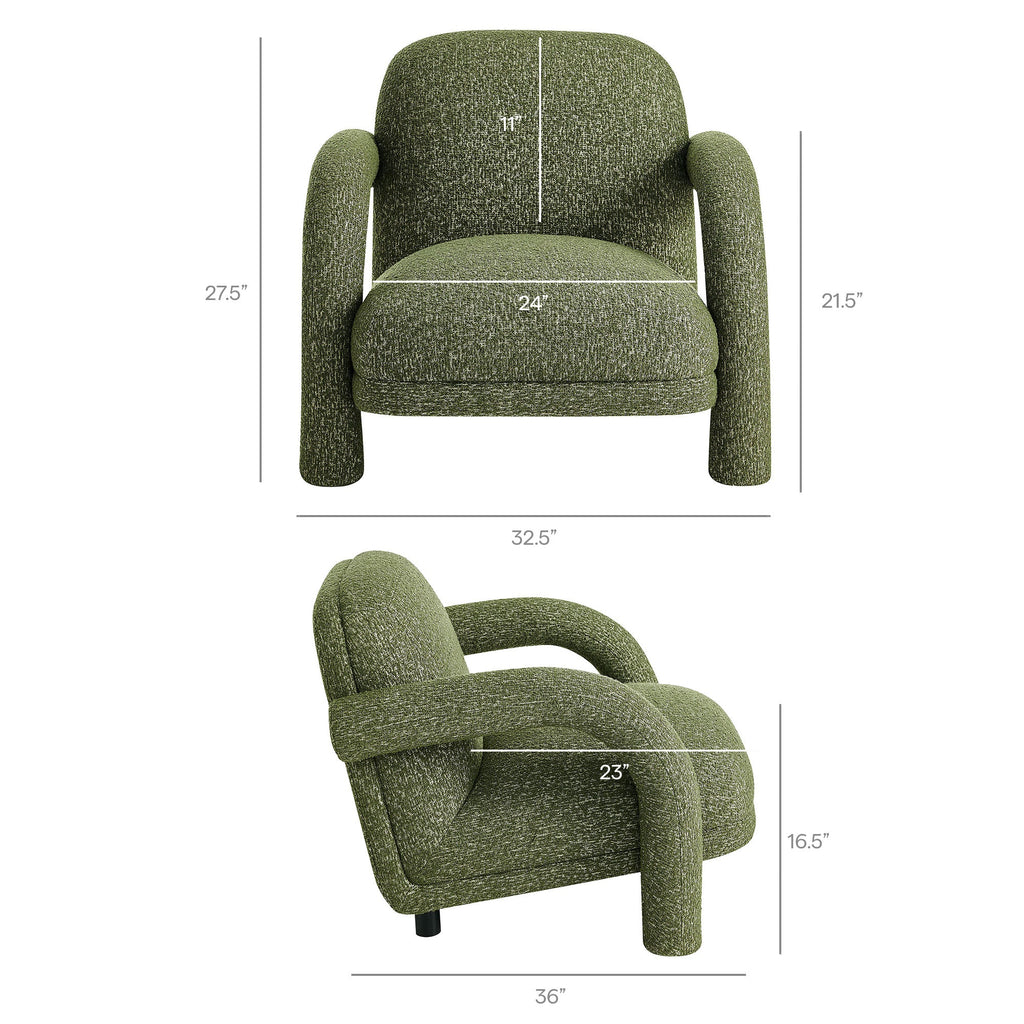 Ferris Textured Woven Fabric Lounge Chair by Modway