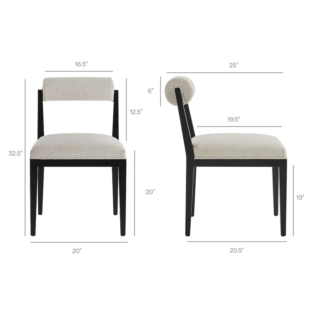 Kai Fabric Dining Chair Set of 2 by Modway