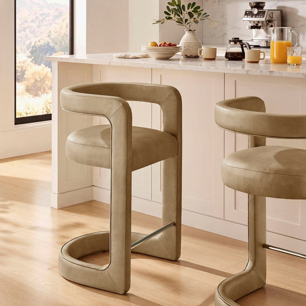 Winslow Premium Vegan Leather Counter Stool by Modway