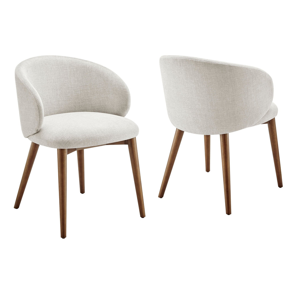 Anelle Upholstered Fabric Dining Chairs Set of 2 by Modway