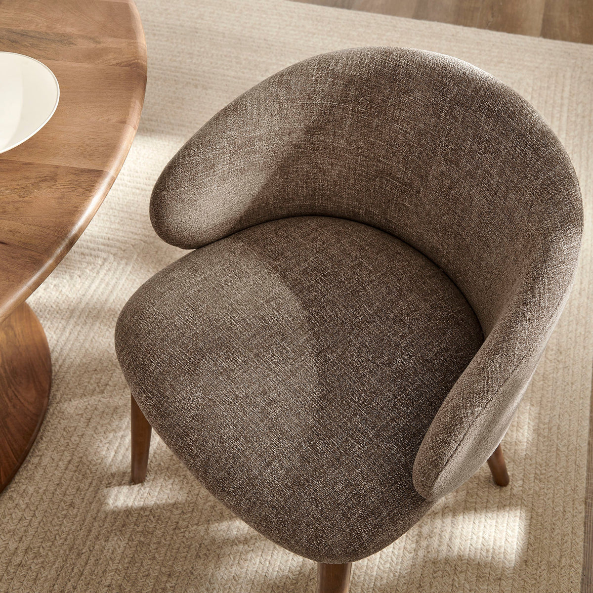 Anelle Upholstered Fabric Dining Chairs Set of 2 by Modway