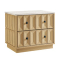 Mabry 23 Inch Geometric Faceted Two Drawer Nightstand by Modway