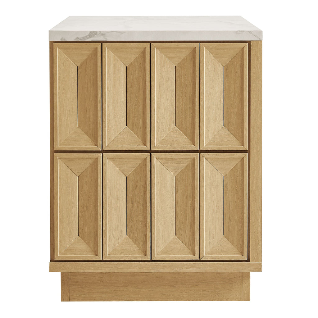 Mabry 23 Inch Geometric Faceted Two Drawer Nightstand by Modway