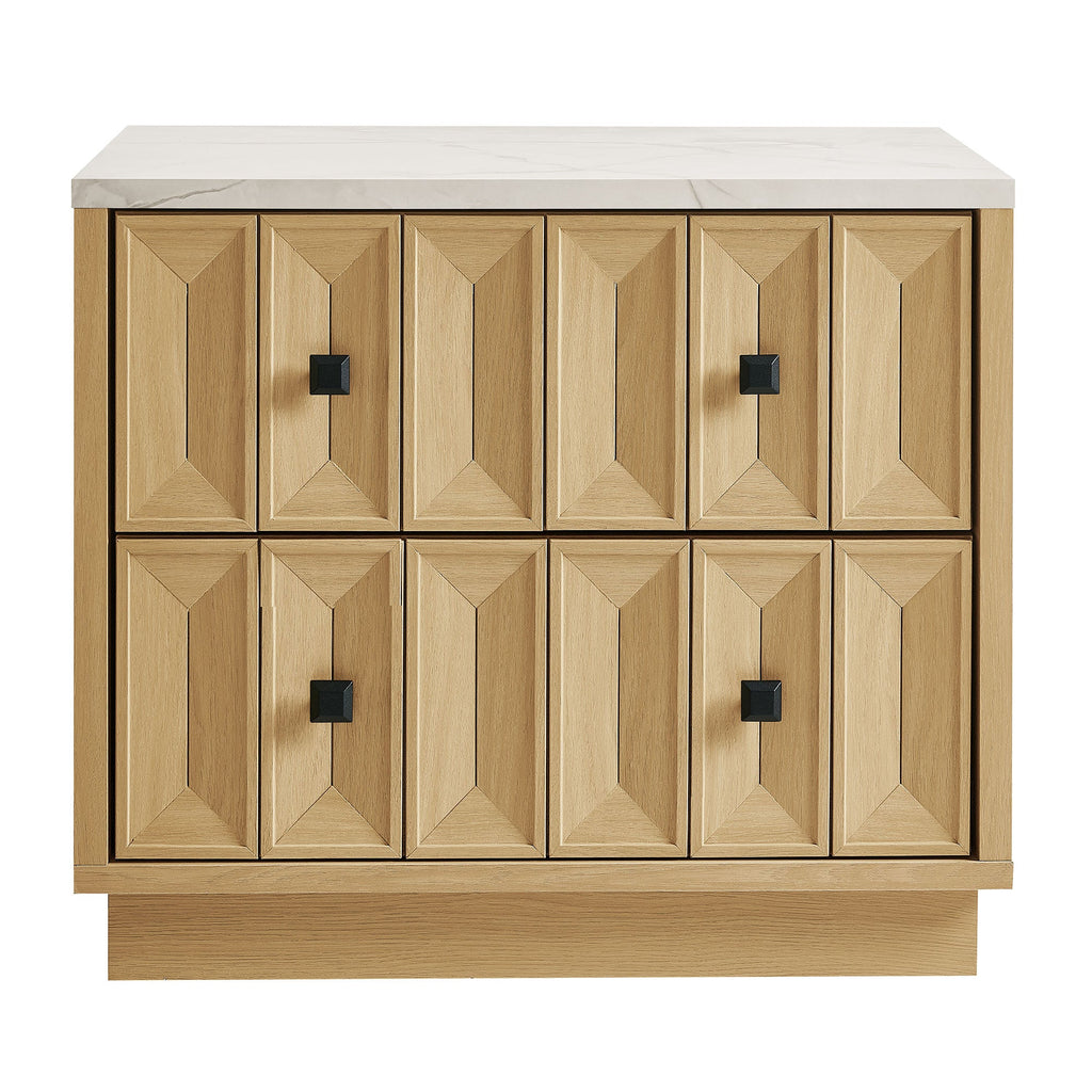 Mabry 23 Inch Geometric Faceted Two Drawer Nightstand by Modway