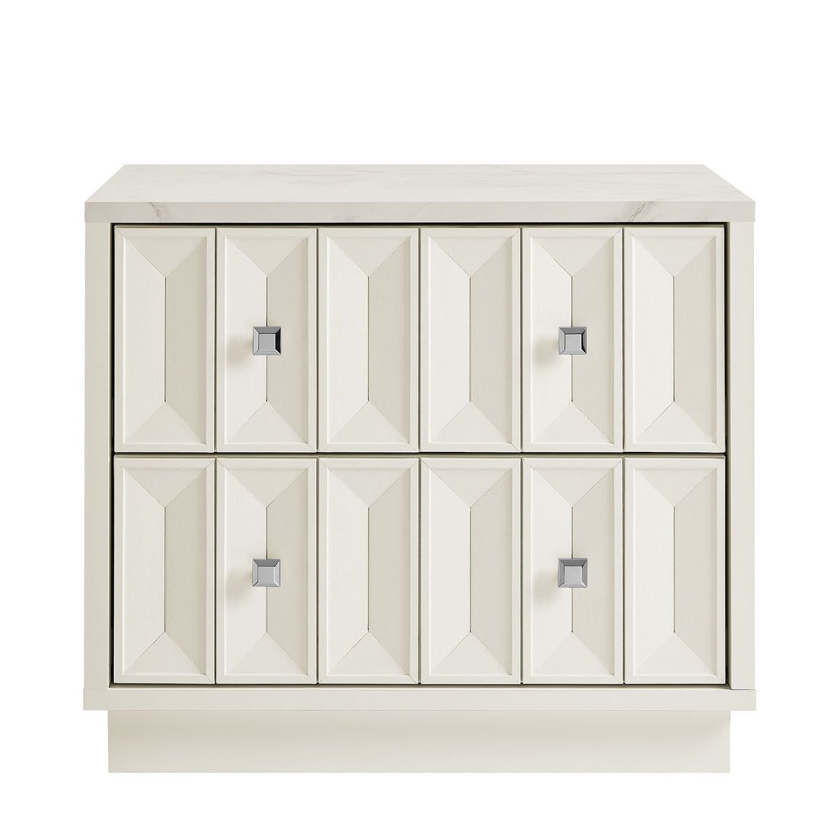 Mabry 23 Inch Geometric Faceted Two Drawer Nightstand by Modway
