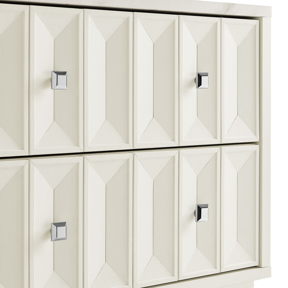 Mabry 23 Inch Geometric Faceted Two Drawer Nightstand by Modway