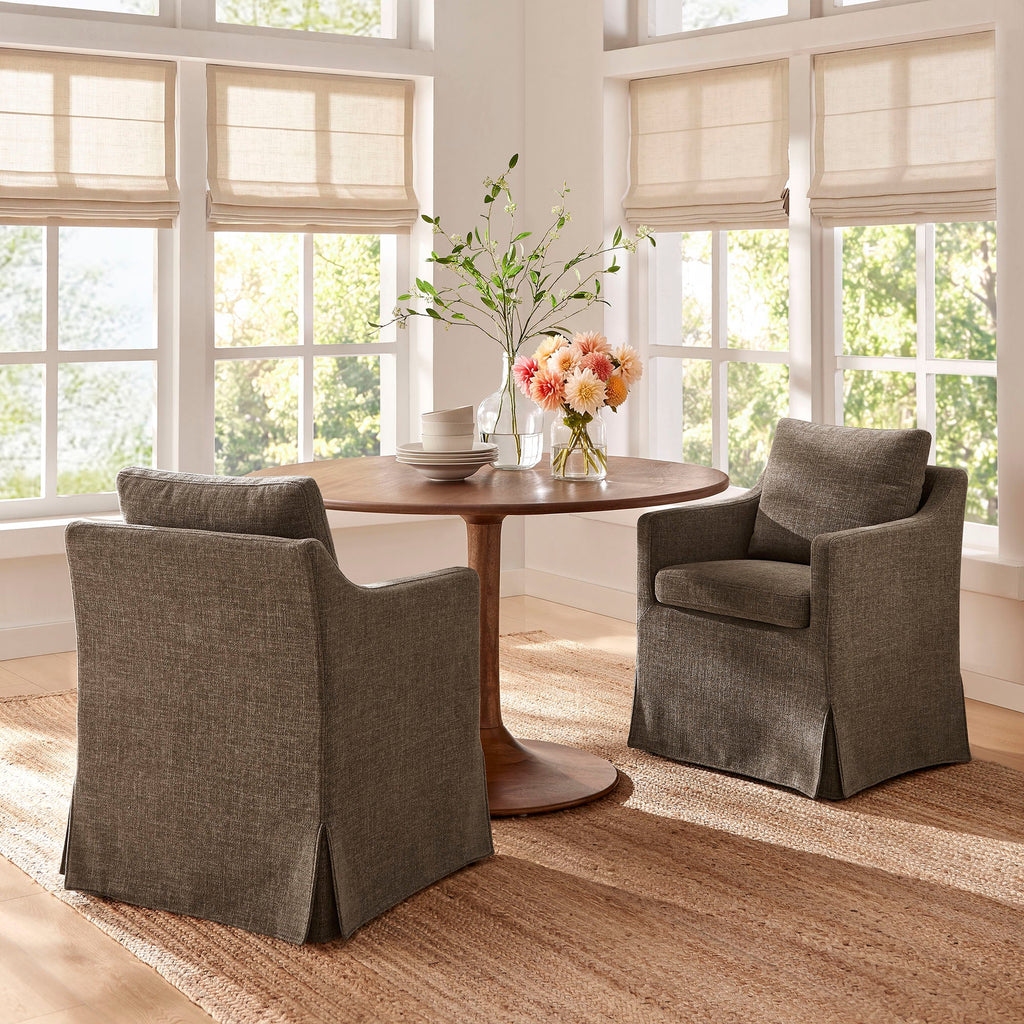 Serene Slipcovered Performance Fabric Dining Armchair by Modway