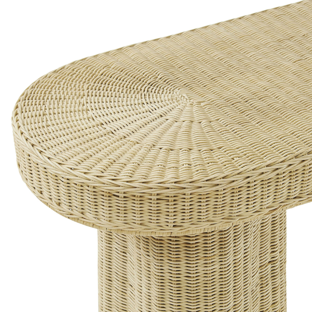 Sarova 59 Inch Natural Rattan Oval Console Table by Modway - EEI-7915
