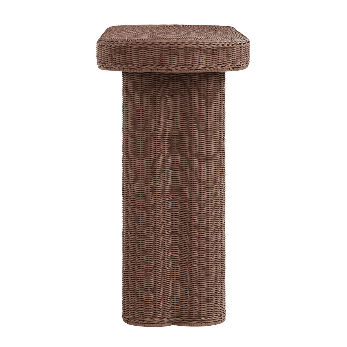 Sarova 59 Inch Natural Rattan Oval Console Table by Modway - EEI-7916