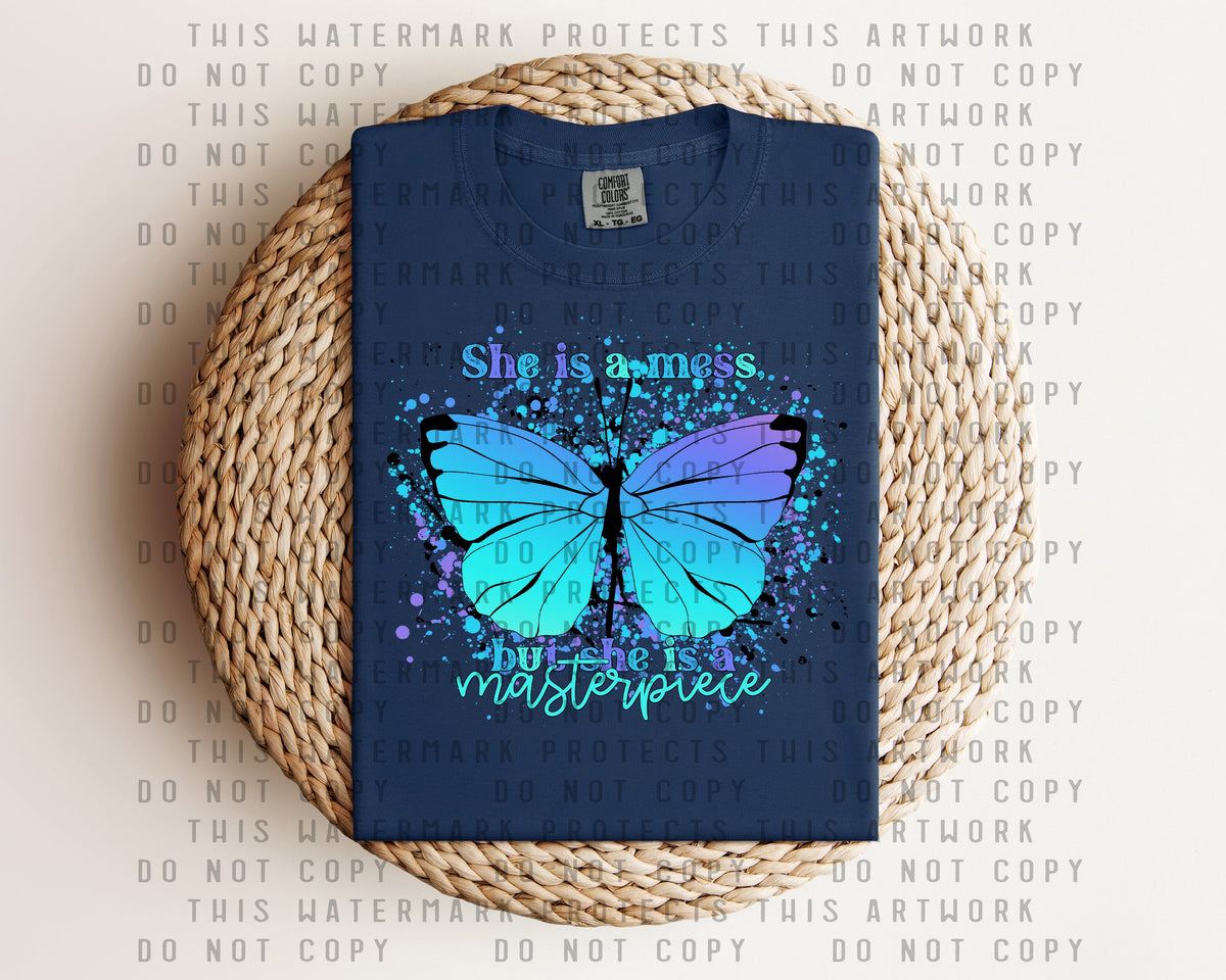She is a Mess But She is a Masterpiece Graphic Tee