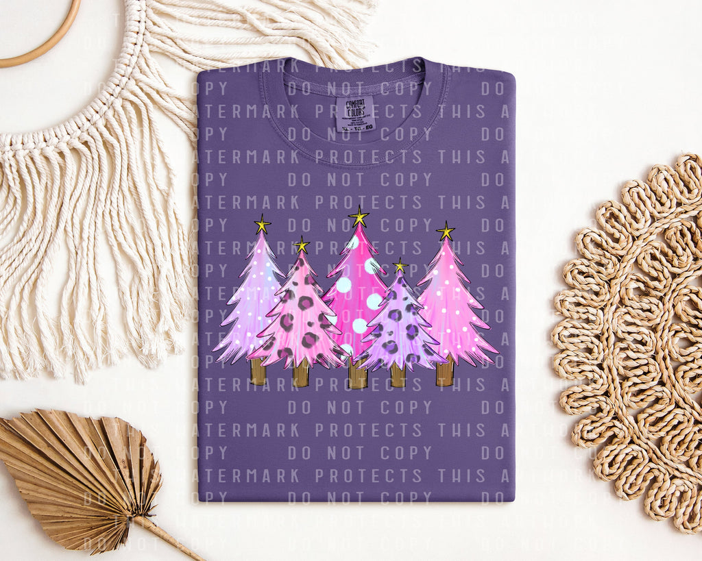 Pink and Purple Trees Graphic Tee