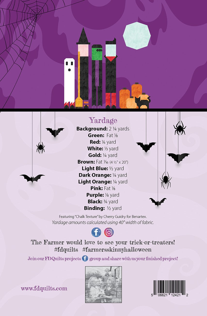 Farmer's Skinny Halloween Quilt Pattern
