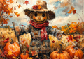 Queen of Hearts - Fall Scarecrow
