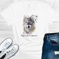 Fight Like a Warrior Wolf Graphic Tee