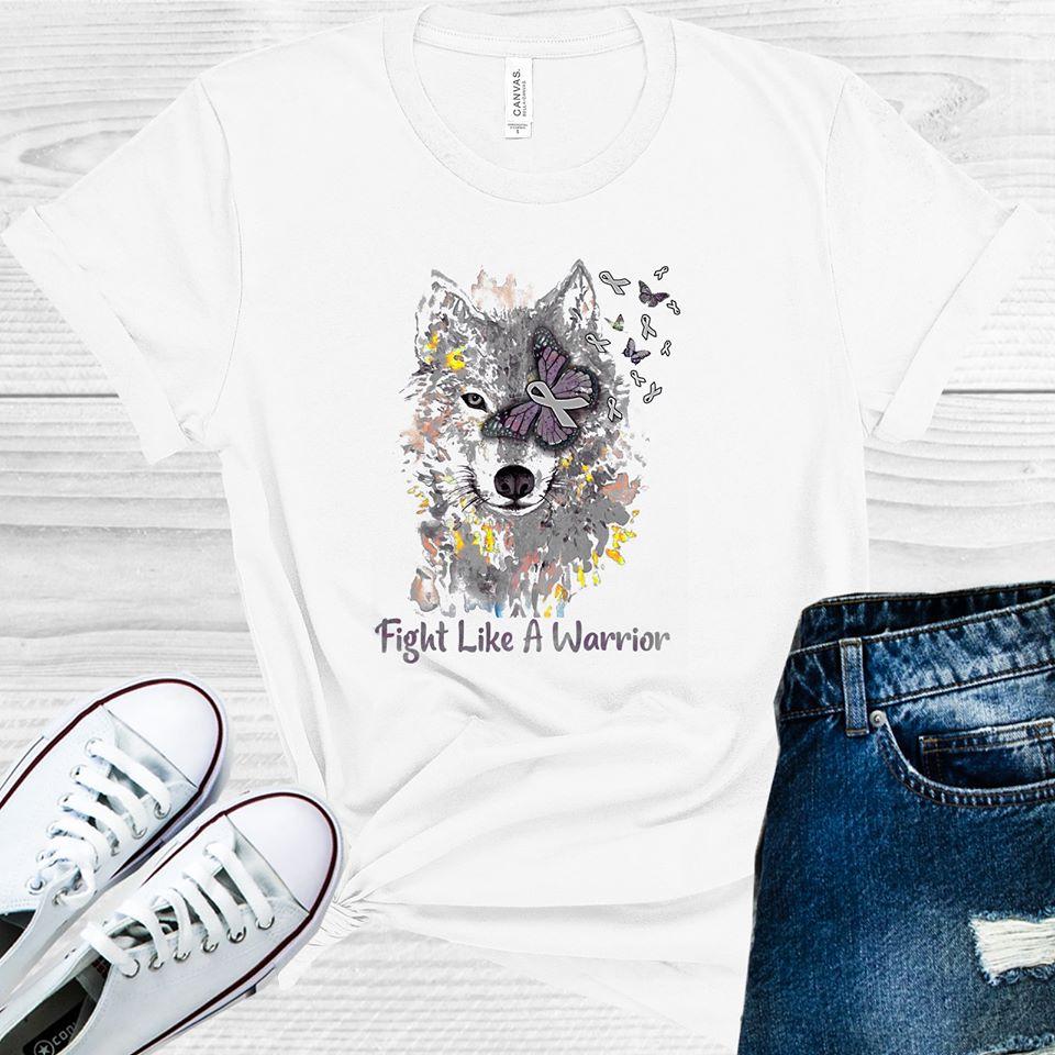 Fight Like a Warrior Wolf Graphic Tee