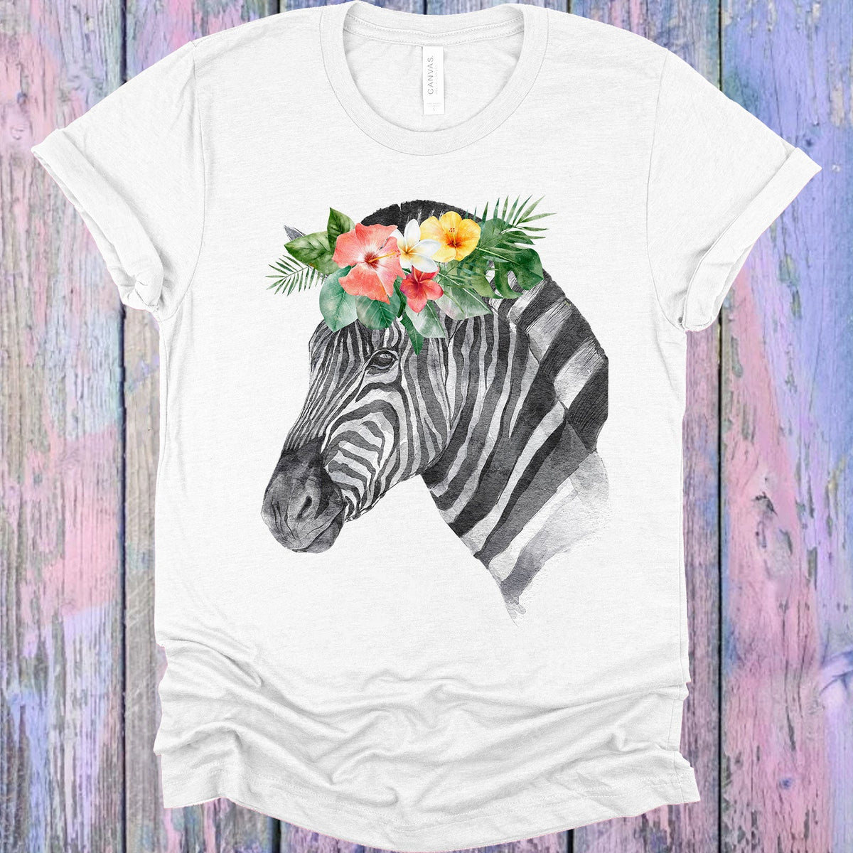 Floral Zebra Graphic Tee