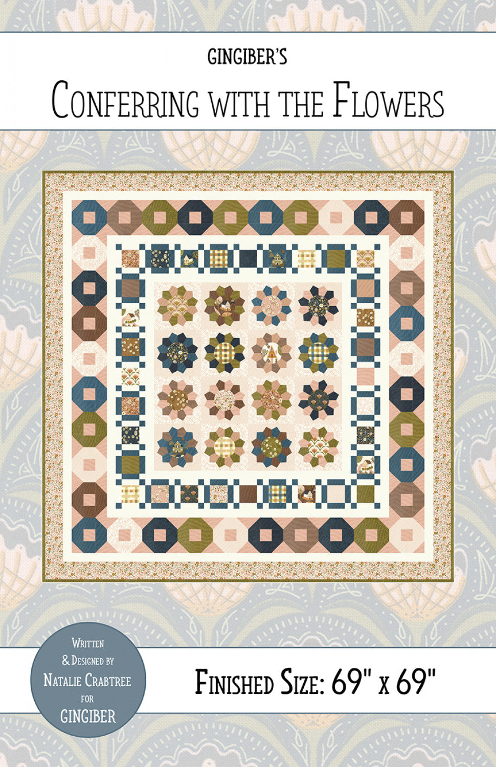 Conferring with the Flowers Quilt Pattern
