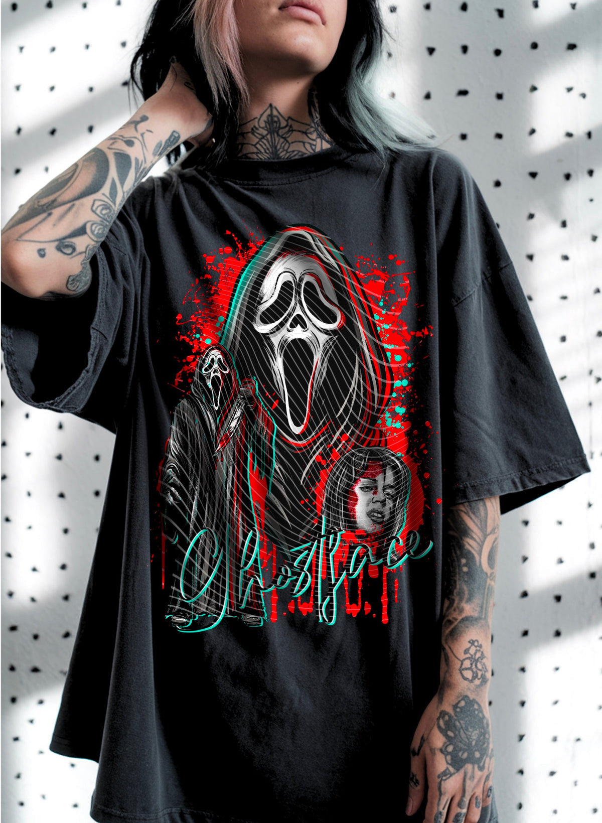 Ghostface Slice and Dice Graphic Tee
