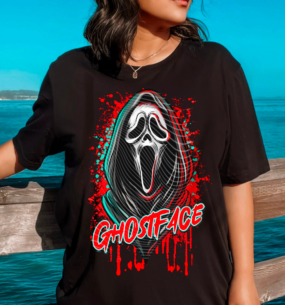 Ghostface Slice and Dice Graphic Tee