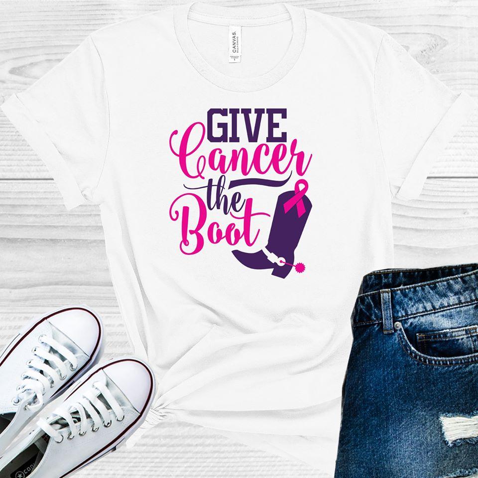 Give Cancer the Boot Graphic Tee