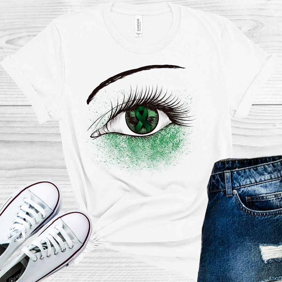 Green Ribbon Awareness Eye Graphic Tee