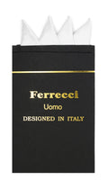 Pre-Folded Microfiber White Handkerchief Pocket Square