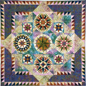 Mariners Compass Quilts - Reach For the Stars