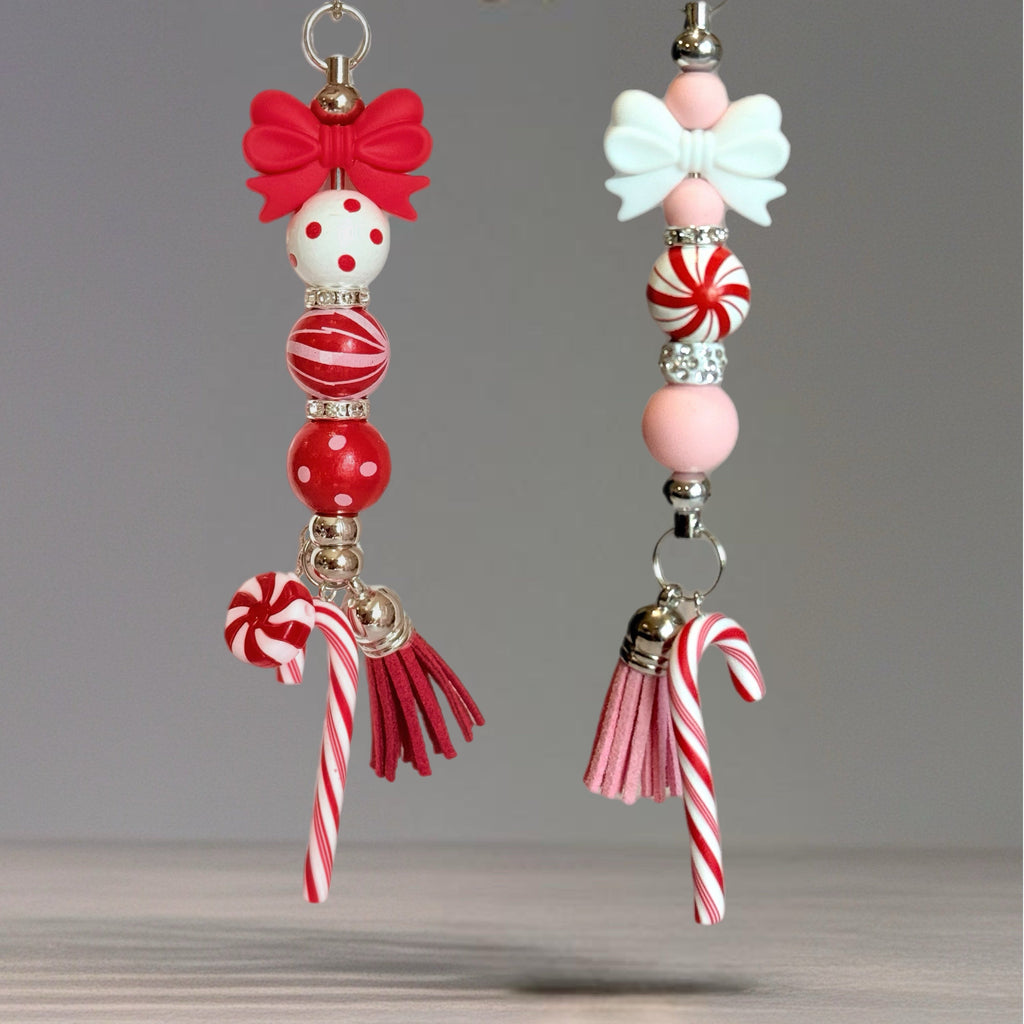 Candy Cane Deluxe Bar Charm- Tumbler Handle Charm