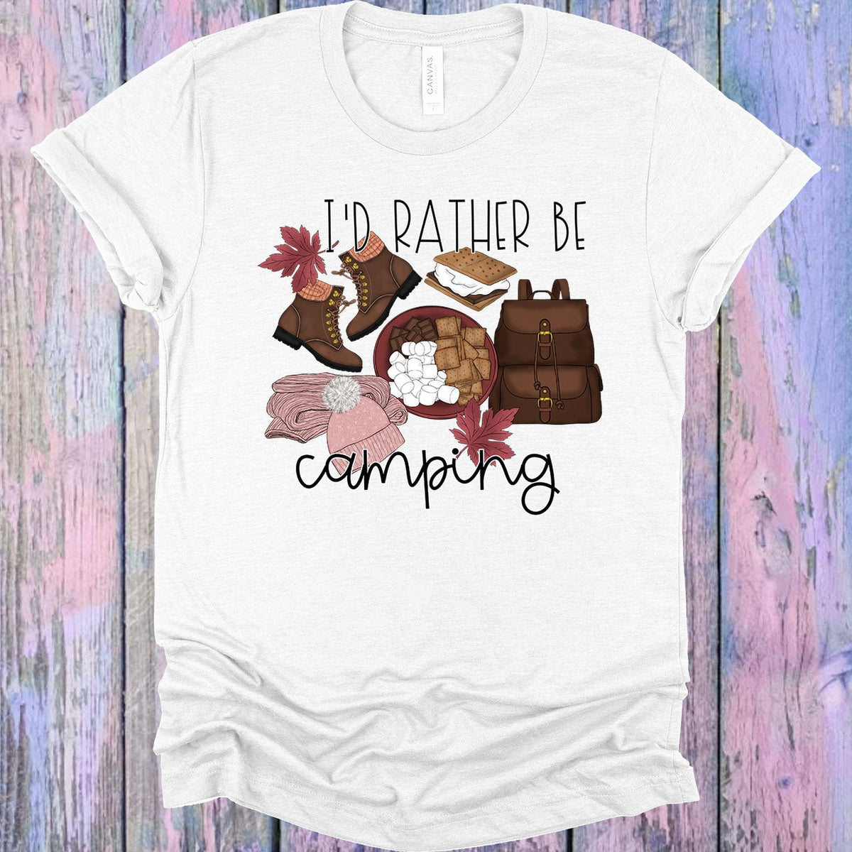 I'd Rather Be Camping Graphic Tee