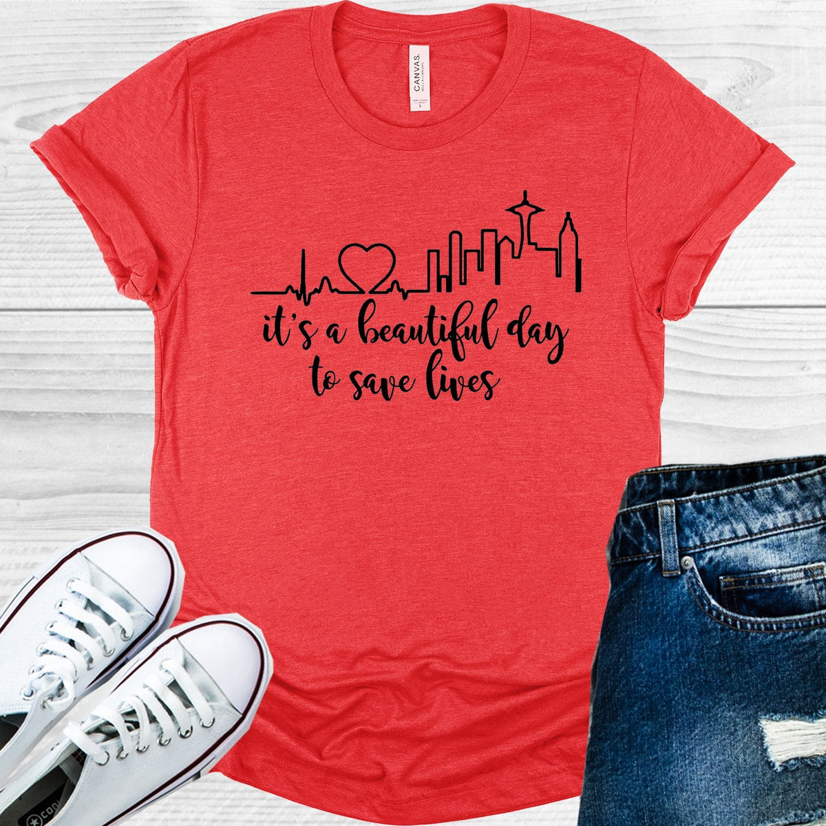 It's a Beautiful Day to Save Lives Graphic Tee
