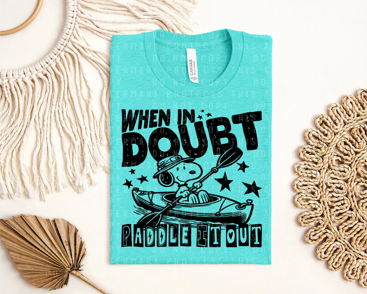 When in Doubt Paddle it Out Graphic Tee