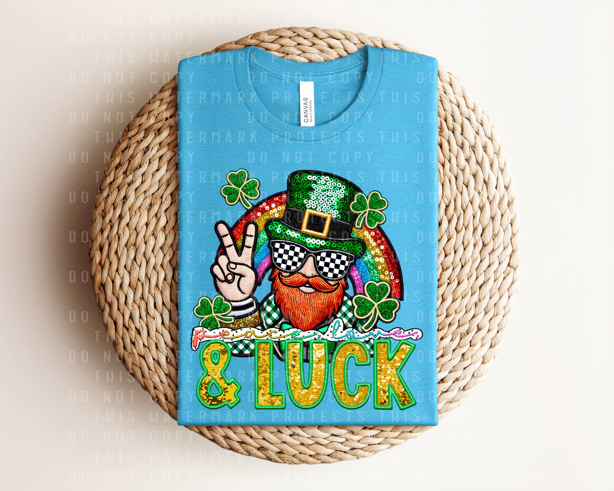 Peace Love & Luck Graphic Tee