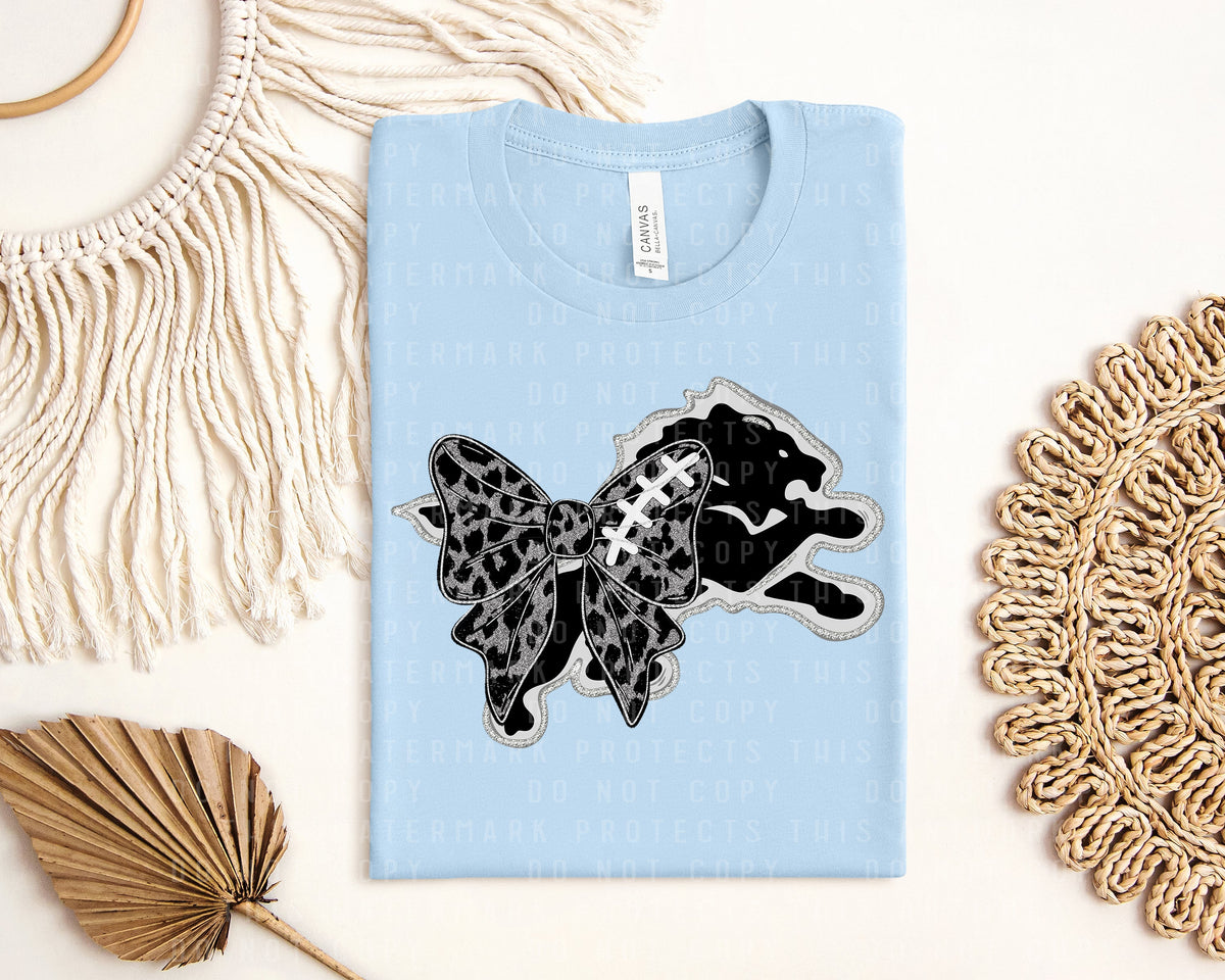 Monochromatic Lions Bow Graphic Tee