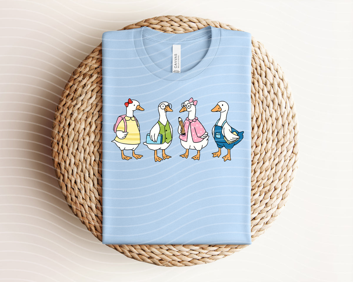 School Geese Graphic Tee