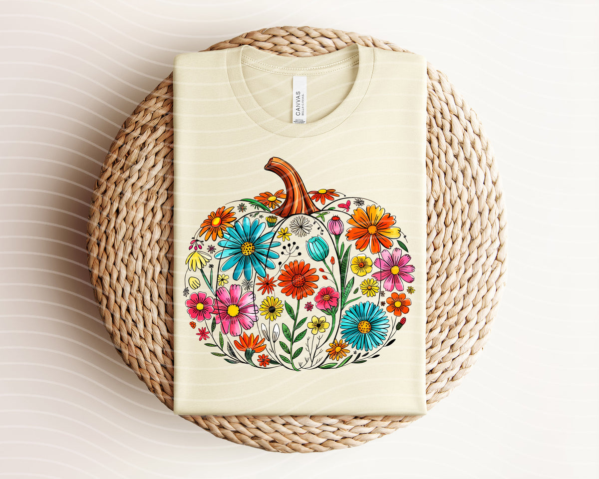 Floral Pumpkin Graphic Tee